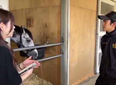 【NHKマイルカップ】モンドデラモーレを管理する千葉直人調教師に大塩局員がお話を聞きました！