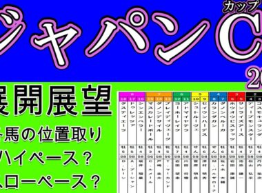 ジャパンカップ2025展開展望！逃げるのはホウオウビスケッツ？スタミナを生かしたいサンライズアースの動向が鍵を握る！人気のマスカレードボールやダノンデサイルやクロワデュノールの位置取りは？