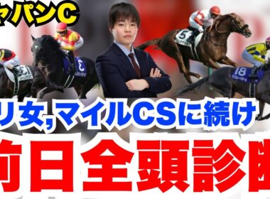 【ジャパンカップ】エリザベス女王杯に続きマイルCSでも完璧！前日全頭診断