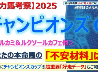 【チャンピオンズカップ2025 有力馬考察】ナルカミ＆ルクソールカフェ他 人気馬5頭を徹底考察！
