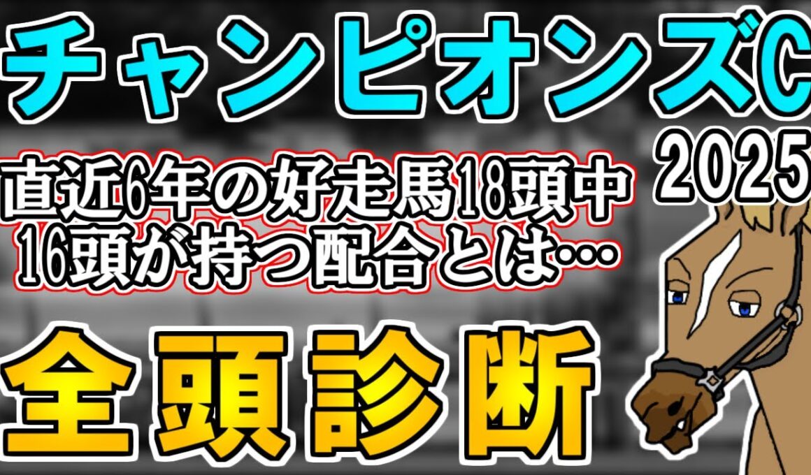【チャンピオンズカップ2025 全頭診断】合言葉はミスプロSpecial！？血統と近走から見えた注目の穴馬候補とは…？ ～血統×タイム分析×レース回顧で見る全頭診断～【リュウタロウ/競馬Vtuber】