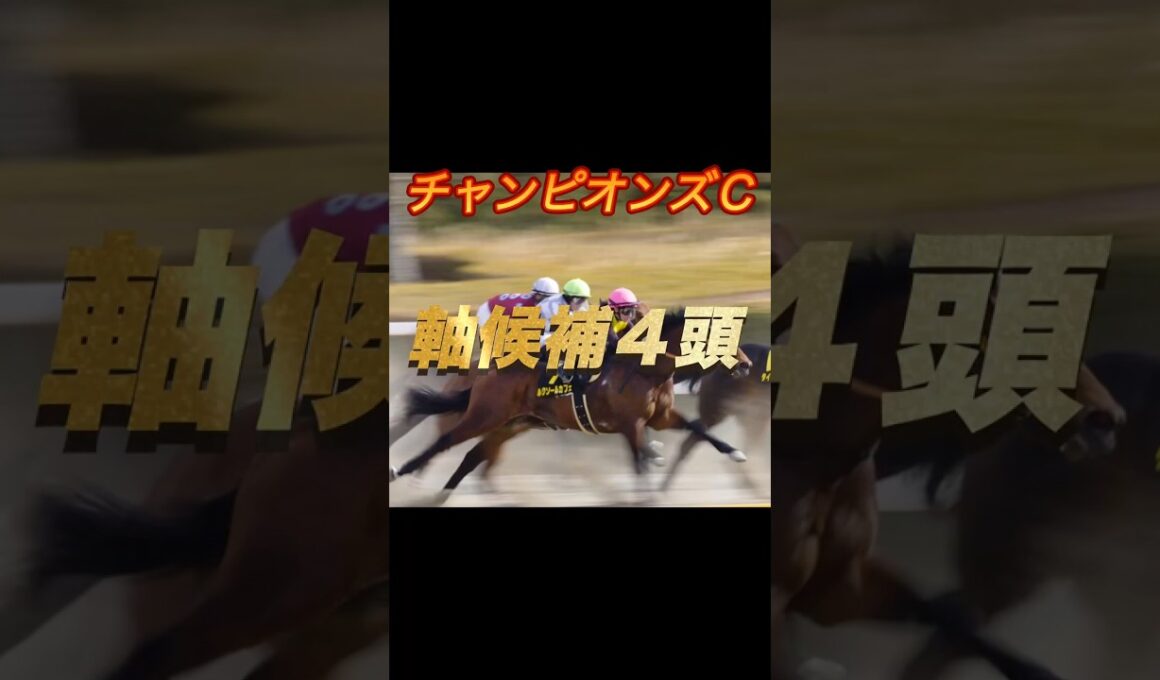 チャンピオンズカップ2025 軸候補4頭紹介