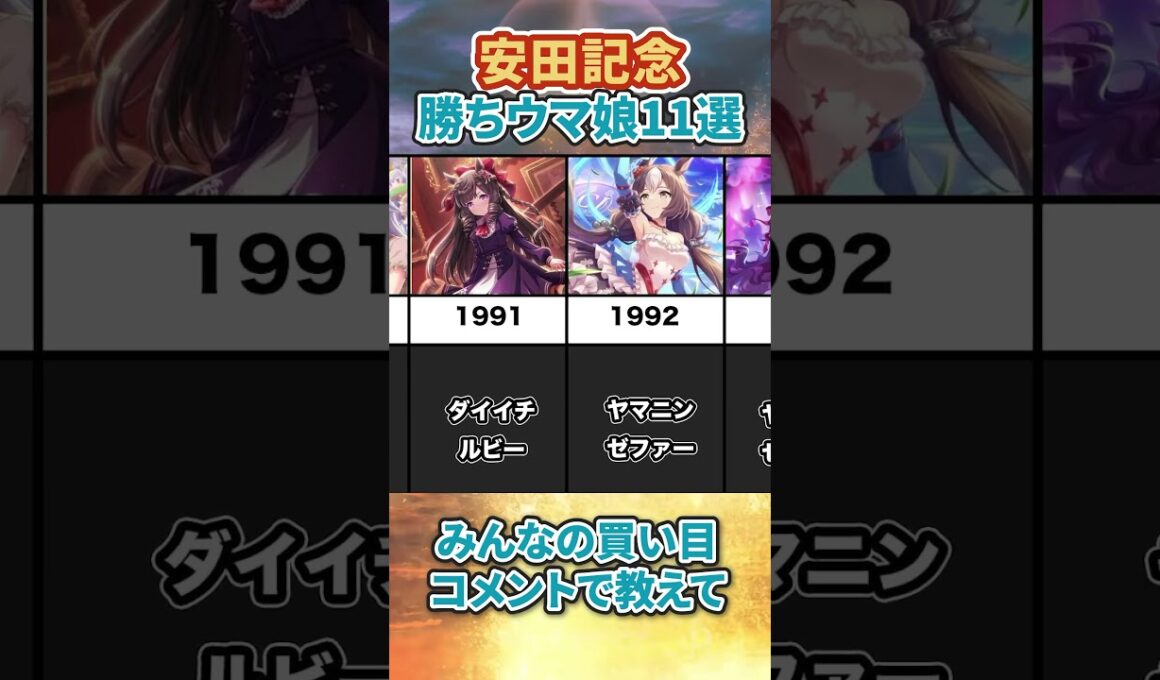 安田記念勝ちウマ娘11選 #アニメ #ウマ娘 #ウマ娘プリティーダービー #競馬 #安田記念