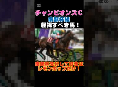 【チャンピオンズカップ2025】南部杯組から絶対軽視すべき馬！南部杯を先行して好走した馬はレモンポップだけ！ #チャンピオンズカップ #競馬予想 #シックスペンス