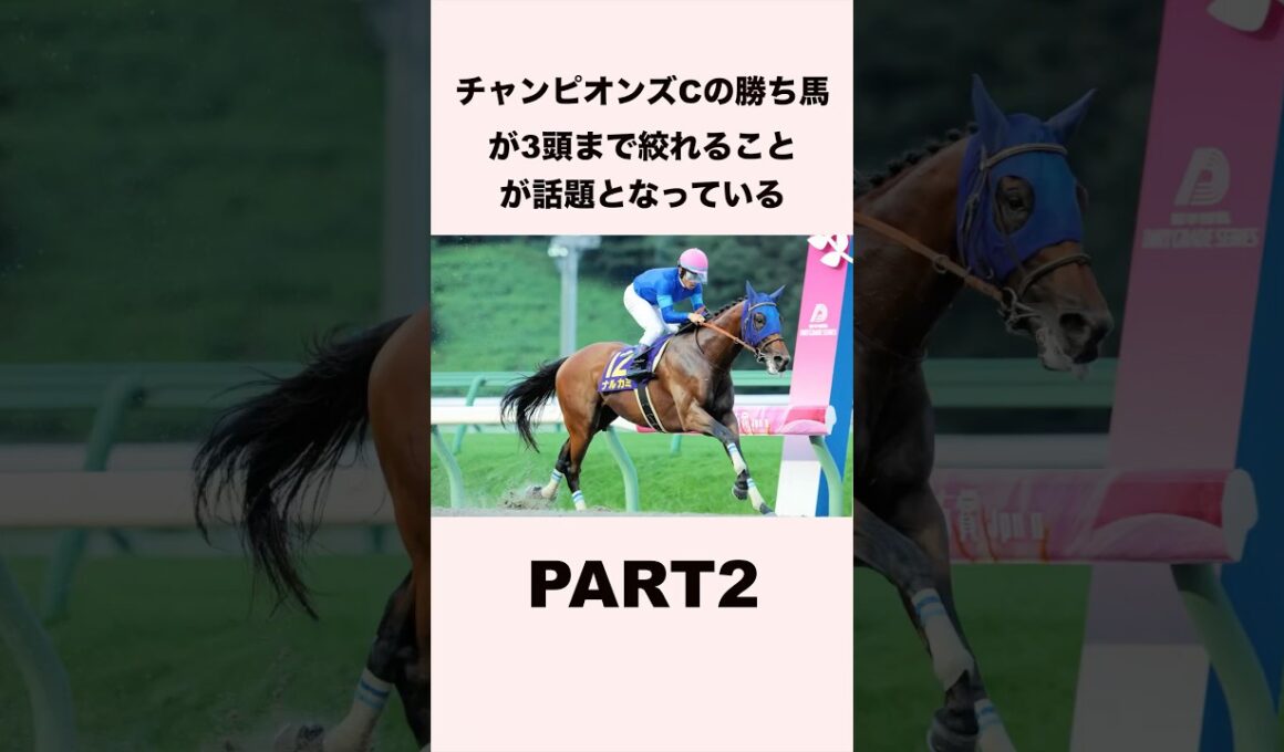 【②】チャンピオンズカップの勝ち馬が3頭まで絞れることが話題となっている #競馬 #競馬予想 #ウマ娘 #shorts #チャンピオンズカップ
