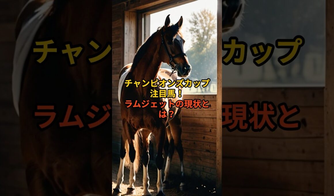 【チャンピオンズC】ラムジェットは買い？最新データまとめ#チャンピオンズカップ#ラムジェット#競馬予想