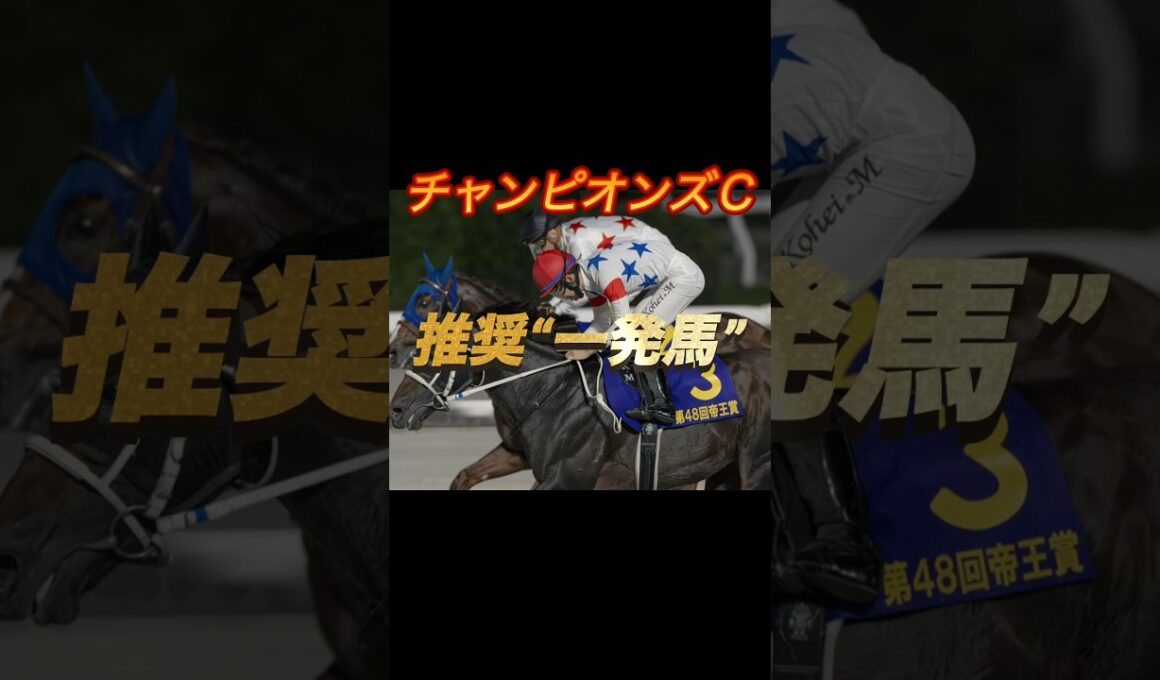 チャンピオンズカップ2025 推奨一発馬を2頭紹介