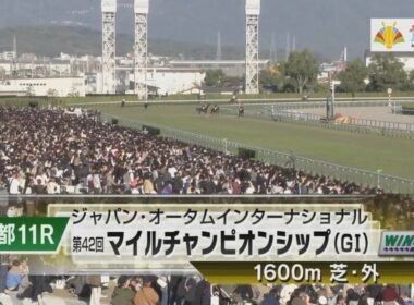 【競馬】第42回 マイルチャンピオンシップ［GI］本馬場入場
