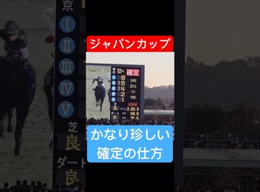 【ジャパンカップ2025】 戸崎圭太騎手とC.ルメール騎手が入線後に落馬したことで滅多に聞かないアナウンスと共に確定する #ジャパンカップ #競馬 #shorts