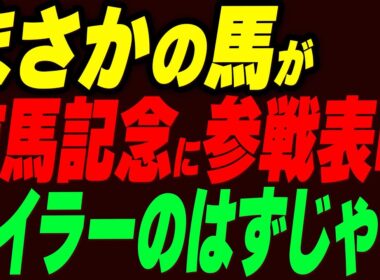 まさかの馬が有馬記念に参戦表明！マイラーのはずじゃ…