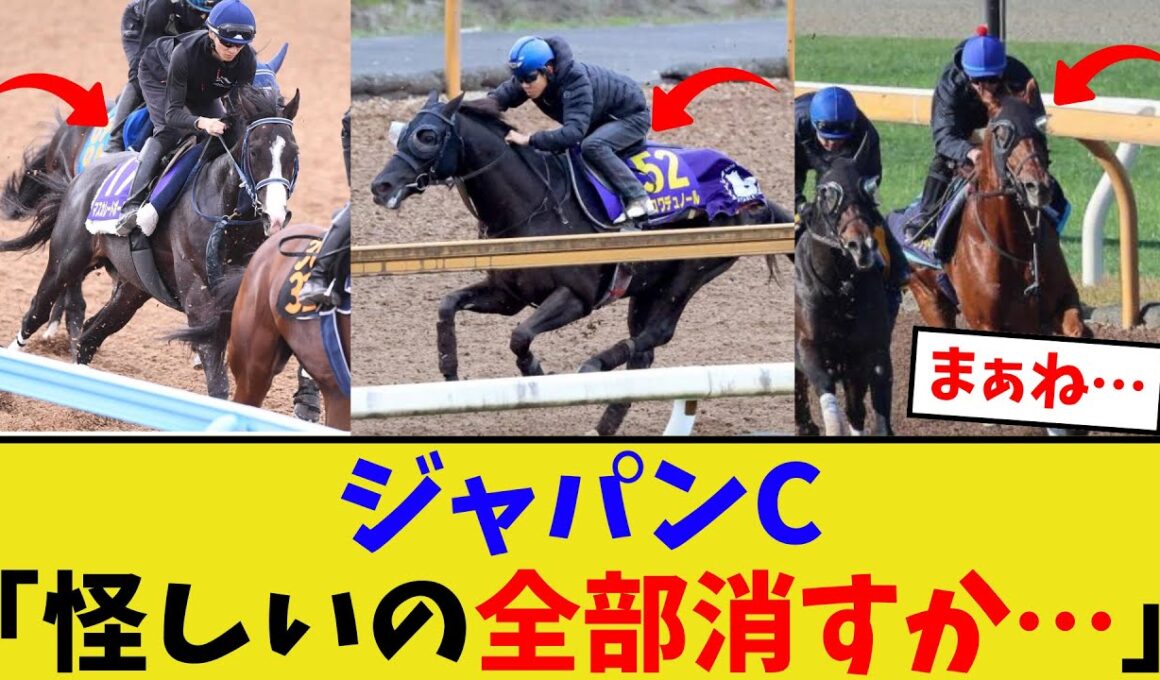 ジャパンカップ、不安要素がある馬は一旦消すか…【競馬反応集】