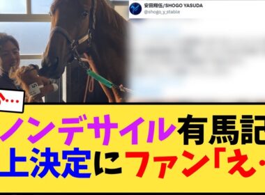 ダノンデサイルの有馬記念鞍上決定にファン｢え…｣【競馬反応集】