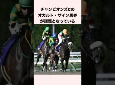 チャンピオンズカップのオカルトサイン馬券が話題となっている #競馬 #競馬予想 #ウマ娘 #チャンピオンズカップ #サイン馬券 #shorts