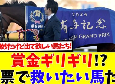 【有馬記念投票】賞金足りない馬たちを救え!