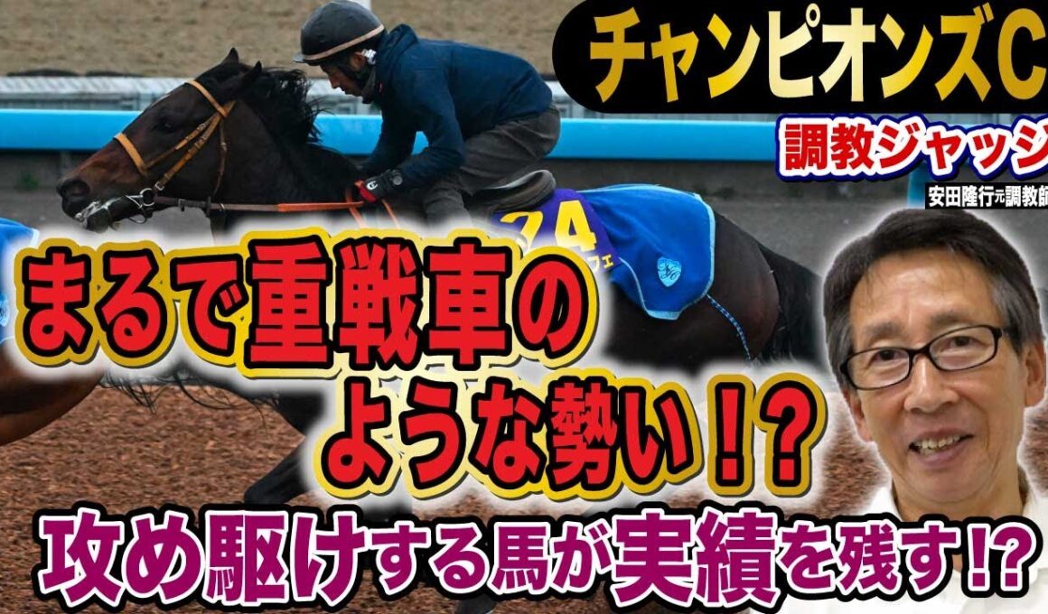 【チャンピオンズC】安田隆行元調教師が調教ジャッジ　「動き」「時計」「調教過程」を採点しピックアップした5頭を発表！《東スポ競馬ニュース》