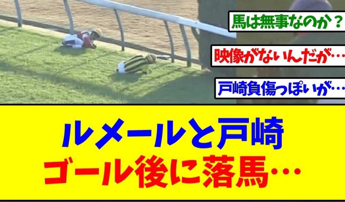 【ジャパンカップ2025】ルメールと戸崎、ゴール後に落馬…【反応集】