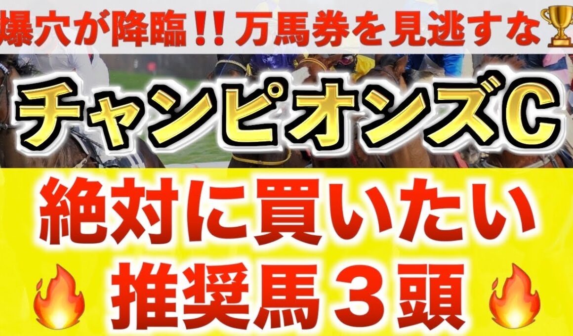 【チャンピオンズC2025 予想】ナルカミ過去最高のデキ？プロが"全頭診断"から導く絶好の3頭！