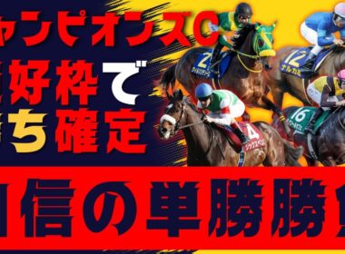 【チャンピオンズカップ】枠順確定！勝ちました！おめでとうございます