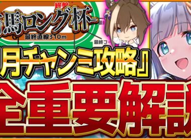 【ウマ娘】"1月有馬記念チャンミ"全重要攻略まとめ‼ロング杯先取り解説 有効加速 レース環境 育成方針 継承固有 因子厳選 強いウマ娘と今後の予想について！中山2500ｍ【攻略動画】