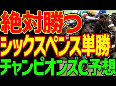 【チャンピオンズC予想】ナルカミは絶対に来ない！戸崎圭太を信じるな！ダブルハートボンドも馬群に沈む！シックスペンスが絶対に勝つ！単勝を買うべき理由2025年チャンピオンズカップ予想動画【競馬ゆっくり】