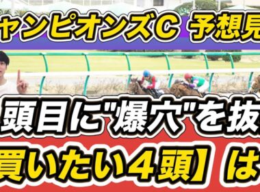 【チャンピオンズカップ2025予想見解】4頭目に爆穴抜擢！ラムジェットら買いたい4頭は？　「日曜注目馬」もぜひ参考に