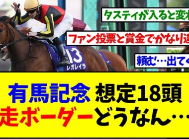 【有馬記念2025】ファン投票と賞金順の出走ボーダーは！？有馬記念想定18頭！【反応集】