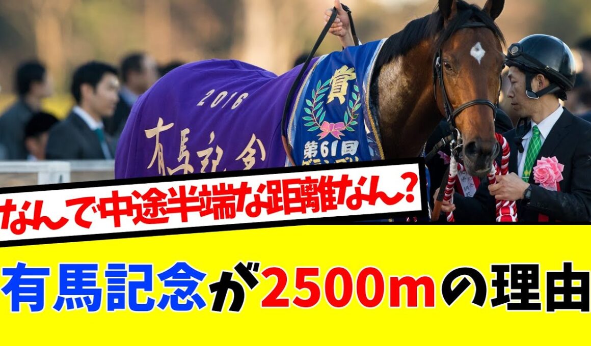 【競馬】有馬記念が2500mの理由が衝撃的すぎた...