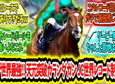 『これが世界最強‼ 天元突破カランダガン ジャパンカップ世界レコード制覇ァ‼』に対するみんなの反応【競馬の反応集】