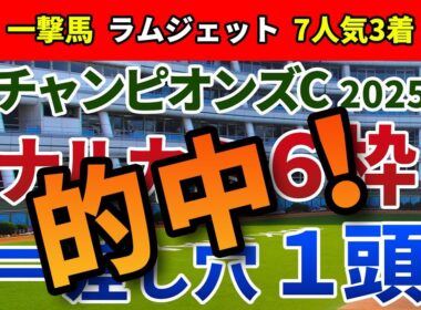 チャンピオンズカップ2025 追い切り後【買いの1頭】公開！枠順の明暗分かれ、 序盤から激流必至！度外視できる凡走から挽回する実力馬は？