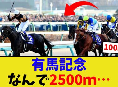 有馬記念ってなんで2500ｍなの？【競馬反応集】