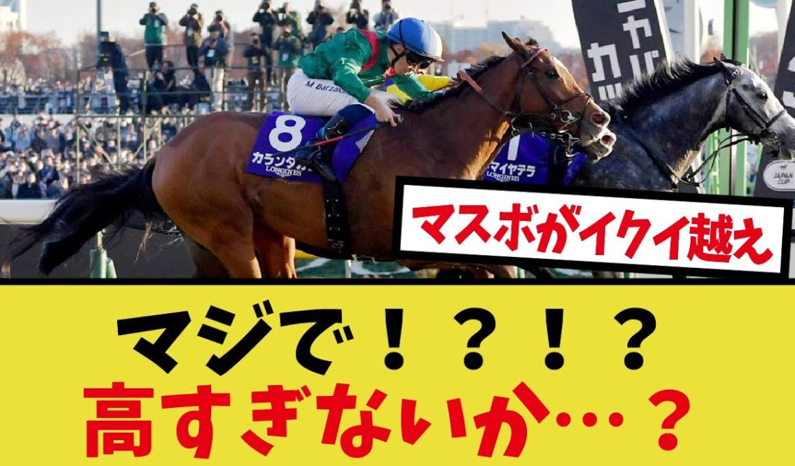 「ジャパンカップのレーティング発表！！」に対するみんなの反応集