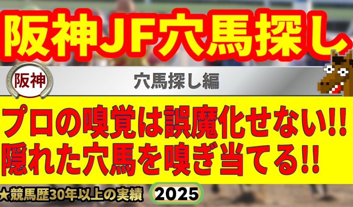 阪神ジュベナイルフィリーズ2025予想・穴馬探し編🤯9連続G1的中男の穴馬考察！