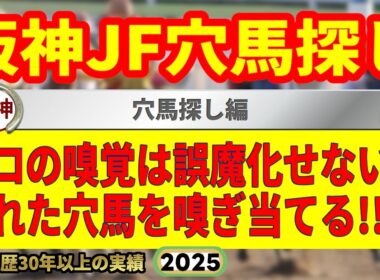 阪神ジュベナイルフィリーズ2025予想・穴馬探し編🤯9連続G1的中男の穴馬考察！