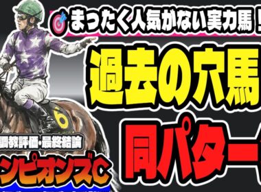 【チャンピオンズC2025最終結論】今回走るパターンなのに全く人気がない穴馬のお話【競馬予想】