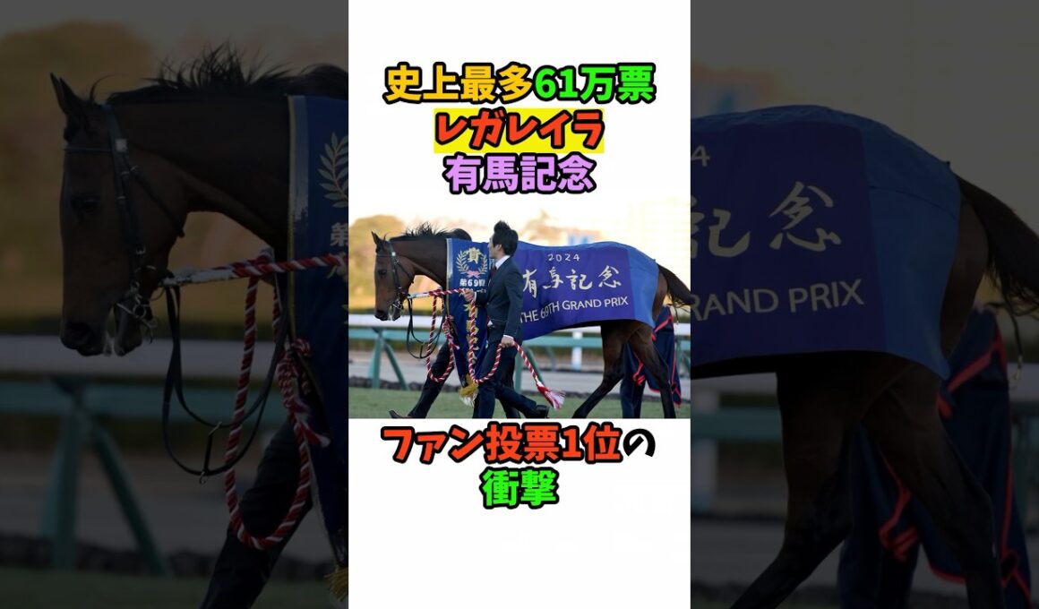 史上最多61万票レガレイラ有馬記念ファン投票1位の衝撃#競馬 #horse