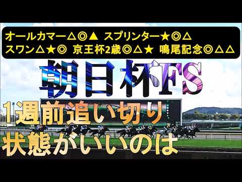 朝日杯フューチュリティステークス2025　1週前追い切り　2歳戦で調教も重要なファクター