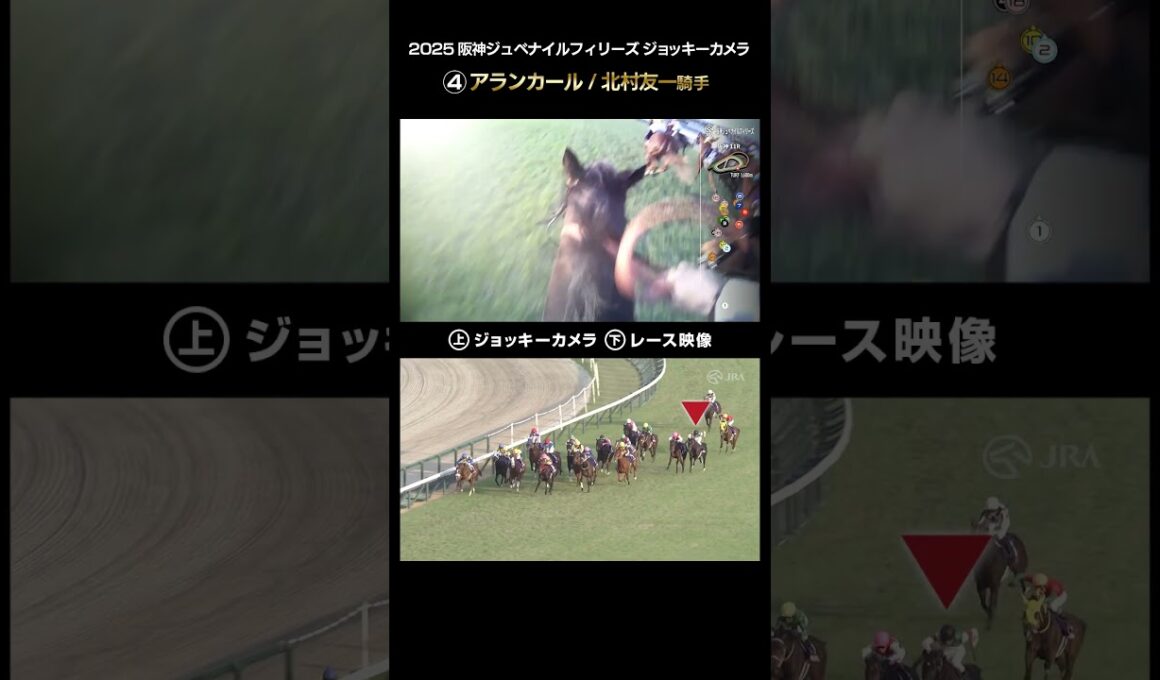 【ジョッキーカメラ×レース映像】2025年阪神ジュベナイルフィリーズ アランカール 北村友一騎手 #shorts ｜JRA公式