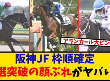 【阪神JF】「枠順確定！抽選突破の顔ぶれがヤバい…」に対するみんなの反応【反応集】