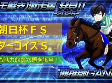 ＜朝日杯フューチュリティステークス＆ターコイズステークス＞【ヒモ解き】激走馬 発見！2025