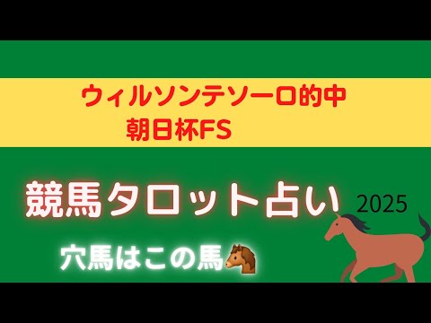 【穴馬予想】朝日杯フューチュリティステークス競馬タロット占い🏇【朝日杯FS】アドマイヤクワッズの運気は！？