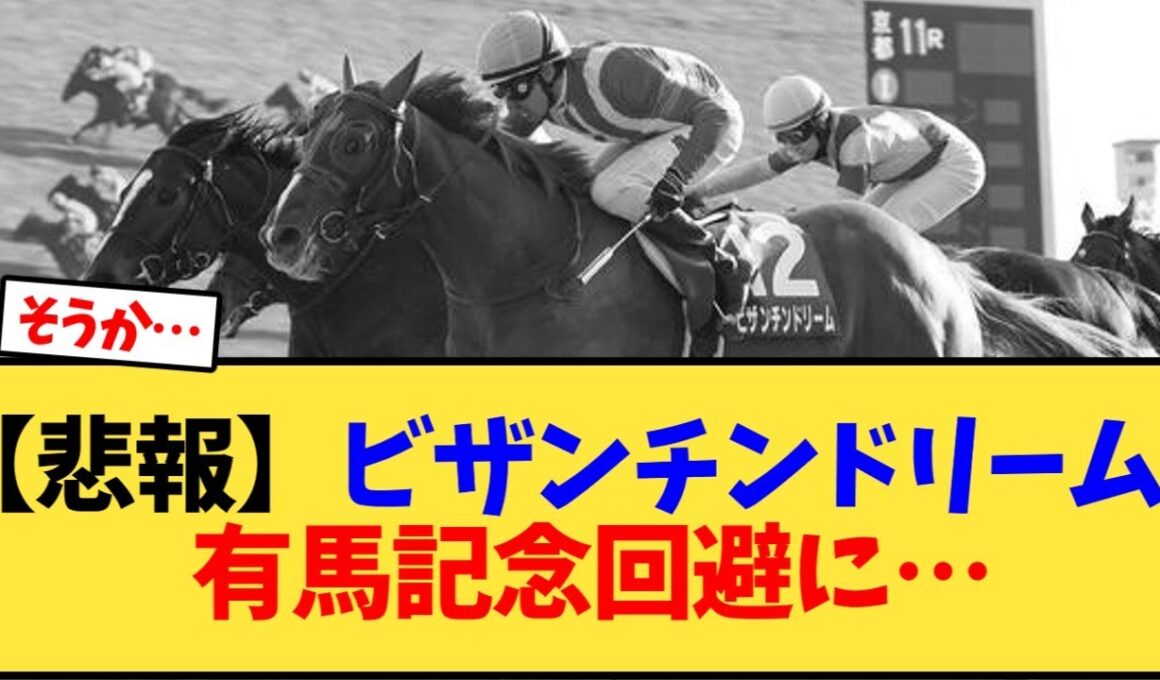 【悲報】ビザンチンドリーム    有馬記念回避に…【競馬反応集】
