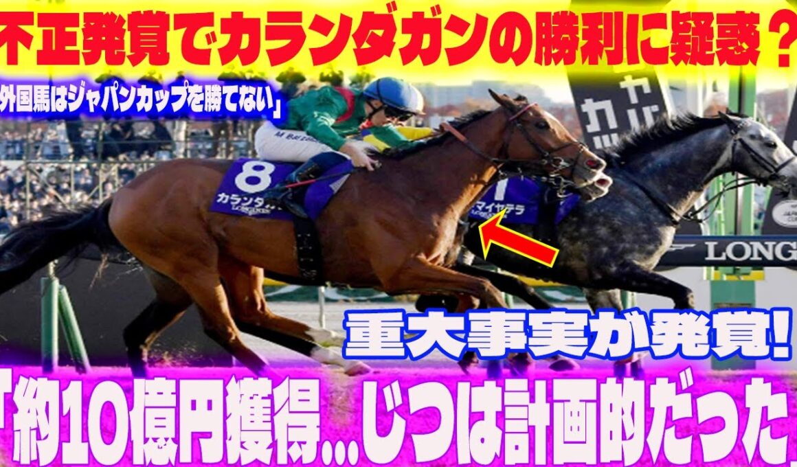【極秘計画】「外国馬はジャパンカップを勝てない」不正発覚でカランダガンの勝利に疑惑？「約10億円獲得…じつは計画的だった」重大事実が発覚!【ジャパンC】