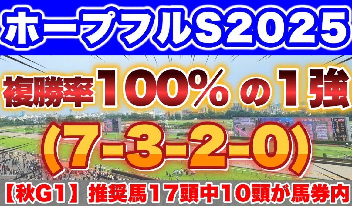 【ホープフルS2025】2歳G1で波乱があるならここ！データから紐解く最も信頼できる一頭！