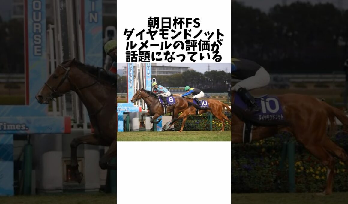 【朝日杯FS】ダイヤモンドノット ルメールの評価が話題になっている#競馬 #競馬予想 #競馬の反応集 #競馬反応集 #朝日杯フューチュリティステークス