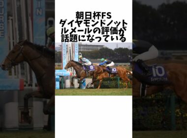 【朝日杯FS】ダイヤモンドノット ルメールの評価が話題になっている#競馬 #競馬予想 #競馬の反応集 #競馬反応集 #朝日杯フューチュリティステークス