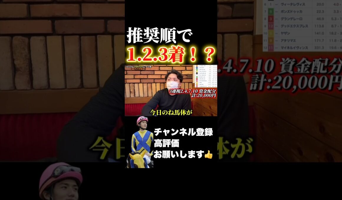 【競馬】推奨順通りの完璧的中！#有馬記念 #ホープフルステークス