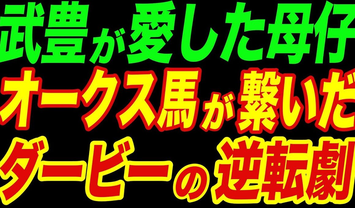 【残り50m】母は二冠、息子はダービーだった