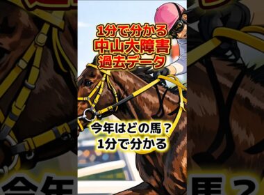 1分で分かる中山大障害過去データ　#競馬 #過去データ #中山大障害　#競馬予想