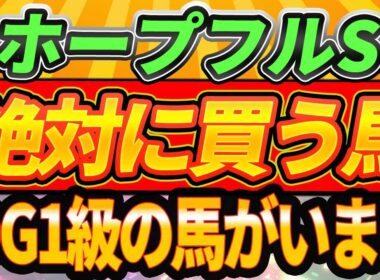 【ホープフルS2025】◎G1級・この3頭買います。このパターンがまた勝つ？