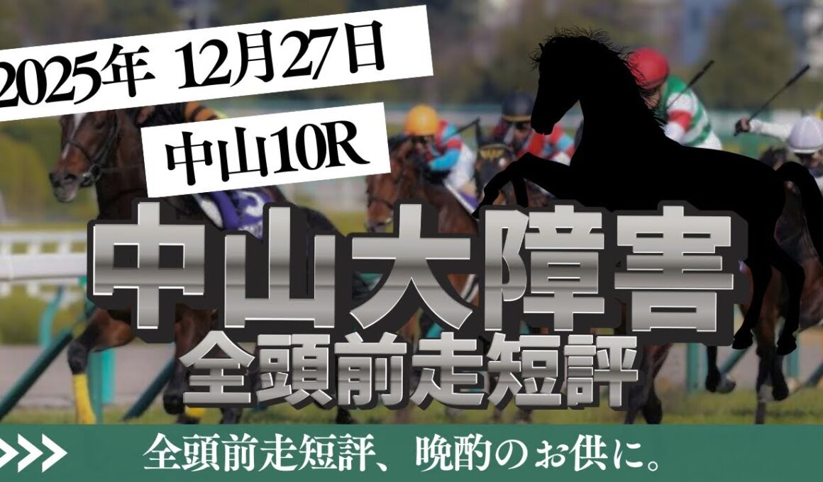 【中山大障害 2025】12/27 中山10R ラガマフィンの全頭前走短評